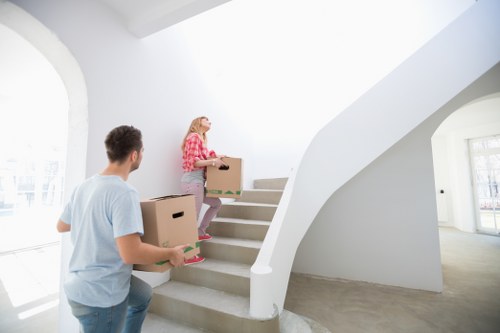 Flat removal service in a Finsbury Park apartment building