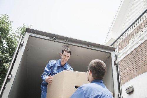 Loading office items for transport near Finsbury Park