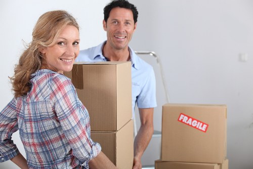 Risk assessment being carried out before a removals job